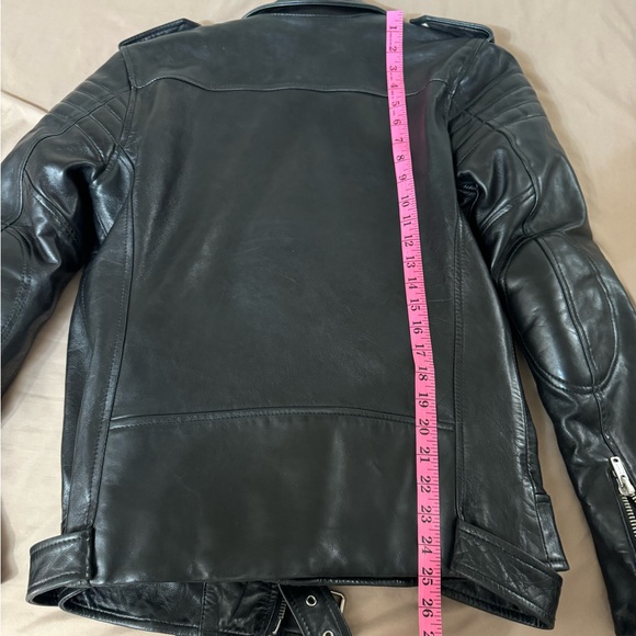 Blk dnm leather biker - Picture 7 of 10